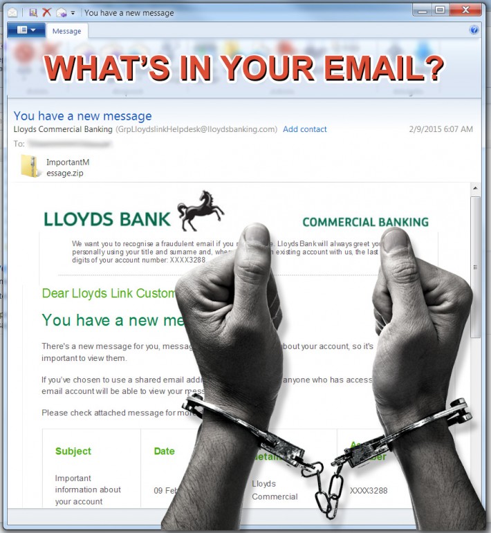 Lloyds Commercial Banking Malware Email